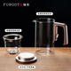 Fulong Magnetic Elegant Cup One-touch Filter Tea Set Tea Water Separation Glass Teapot Tea Maker Tea Maker Tea Set 680ML (Single Pot)