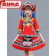 March 3 ethnic costumes children March 3 ethnic costumes children Guangxi Zhuang costume Yao dance 9871 blue girl suit with hat 110 CM