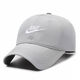 JUST DO IT-nike hat men's spring and autumn thin sunshade peaked cap outdoor quick-drying hat women's casual men's sun protection fishing sun Nike quick-drying embroidered hook khaki Nike adjustable (55-60cm)