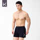 
Keep swimming trunks for men's anti-embarrassment double-layer sports running flat angle quick-drying hot spring swimming trunks 701 black XL
