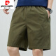 Pierre Cardin Summer del algodón del algodón del algodón del algodón puro de gran tamaño de color azul oscuro suelto tendencia de azul oscuro de 5 minutos de cinco puntos SHORTS DE PRODUCTOS NUEVOS 9224 AZUL DARK M Recomendado 90-120 Jin [Jin iguala 0.5 kg]