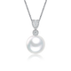 Laibofen Gilder Aurora Venus five-star Australian white pendant 18K gold seawater pearl necklace round female diamond clavicle chain 11-12mm heritage five-star Venus double certificate