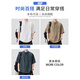 Jeep Jeep ice silk linen short-sleeved shirt men's summer thin henley collar half cardigan loose trendy shirt khaki official authentic L Recommended 120-140Jin Jin equals 0.5 kg