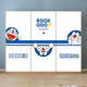 Pupan Doraemon Kinder Schlafzimmer Tür Aufkleber Ganzer selbstklebender Cartoon Dekorative Aufkleber Kleiderschrank Renovierung Renovierung Tapete Tapete MT-3882 klein