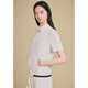 Salterio (Salter) 2025 Summer Contrasting Color Sports y Chaqueta informal de manga corta para sudadera femenina beige S 36