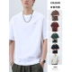 Vancl Eslite's new spring high street trend brand pure cotton ice silk short-sleeved T-shirt for men 2025 summer loose large-size T-shirt T9902 black M 100-120Jin [Jin equals 0.5 kg]