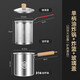 316 stainless steel frying pan household oil pan small frying skewers pot induction cooker mini fuel-saving small 1 inch 3.5 liter frying pan + frying basket + lid + clip 1 inch