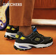 SKECHERS autumn and winter men's shoes thick sole heightening dad shoes soft sole comfortable casual shoes versatile sports shoes 237145