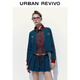 UR2025 Herumn Herumn New Damen Jersey Style Contrast Patch Sticked Short Jacket Uyl150117 Blue M