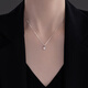 Laomiao S925 Sterling Silber Wassertropfen Halskette für Mädchen 2024 Neue Sorten -Schlangekette Frische Frühlings- und Sommerzubehör Wassertropfen Halskette