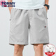 
TOMMY JEANS official flagship Tommy new summer men's casual shorts pure cotton sports pants loose beach five-point pants store 9224 khaki + 9215 dark blue 2-plate M (recommended 100-120 Jin [Jin equals 0.5 kg])