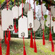 Wishing sign, wooden hang tag, wishing pendant, wishing sign, blessing hanging tree hang tag, scenic area safety sign, wishing sign, fortune sign, Sifangfu 5.5x10cm