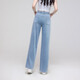 Cada verano jeans delgados de tenis para mujeres pantalones de pierna ancha pantalones rectos delgados 8006 azul 3xl