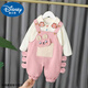 Disney baby girl spring suit girl spring autumn style fashionable 2 children's clothes spring 3 baby overalls children's clothing one year old brown rabbit animal strap long sleeve suit AC 100 recommended 90-100cm 1 and a half years old-2 years old
