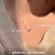 Mansheng Interlocking S999 Sterling Silver Clavicle Necklace for Women 2025 New Light Luxury Niche Birthday Gift for Girlfriend Interlocking Necklace Exquisite Gift Box
