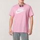Nike (Nike) Pink kurzärmeliges Paar Outfit 2025 NEUER KLASSISCHE Logo Atmungsaktives Sport-T-Shirt FN3895-675/Polo-Shirt reine Baumwolle gefälschte Einkompensationen empfohlen 100-120jin [Jin gleich 0,5 kg]