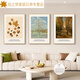 现代简约客厅装饰画几何抽象沙发背景墙挂画黑白艺术三联画壁画 G6198四季花园A 30*40/30*40/30*40