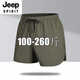 Jeep Spirit Runging Fitness Training Shorts Мужские летние модные толстые толстые мужчины рассылаются на три четверти брюки плюс жир плюс локко шелковой шелк.