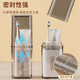 
Baicaoyuan travel toilet cup brush teeth mouthwash cup portable two cup electric toothbrush storage box business trip supplies set gray