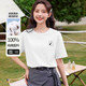 220g Pure Cotton 2025 Glacier Blue Forking Forted для женщин в летней футболке Sweet Student Top B701YL 1695 White M