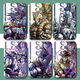 
Jojo's wonderful adventure Jotaro Platinum Messenger Silver Chariot Stand-in-Link Student Gift JOJO Stand-in-Link X12593 Card Case + Short Wrist Rope