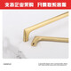 XMSJ Fabricante personalizado Ventas directas Manejo de latón de oro cepillado Doble orificio de doble agujero Cajón de la puerta Gabinete de cobre Manja de cobre MH6624-96 HOJO
