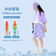 Golden Pet Girl Summer Casual Short Sports Sports Sports Thin 2025 New Children's Quick Dry Two-Piece Set Big Virgin Girl 9922 White + 3388 Purple 120 cm