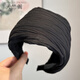 Tianzhu Pavilion Hairband to cover white hair, wide edge to cover the white hair on the top of the head, female headband, pressed hairpin, hair binding headdress, middle-aged and elderly 03# coffee color