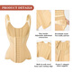 Pose Meter Mishin Belt Bindungen Bindungen Bindungen Top-Anstrengungen Durchfall und Bruststütze Formungsweste Bindungen Bindungen Spitzen Frauen Hautfarbe Krawatten Krawatten S0389 S (103-116jin [Jin gleich 0,5 kg]))