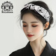 Royal sasa royal sasa hair accessories high-end ink Chinese style wide-brimmed knotted hair hoop women's hairpin fabric headband