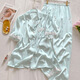 Pajama de seda de hielo transfronterizo antártico para mujeres Lindo estilo Bear Summer NUEVO ALIMO ALIMO CAREATE Pantalones de manga corta Conjunto de ropa para el hogar YFY9905# M 170 [sugerido 80-100Jin [Jin iguala 0.5 kg]]]