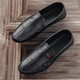 
Spider KING 2025 spring and summer new beans shoes men's leather shoes Korean version driving shoes lazy shoes social trend casual men black 9880 39 one size smaller