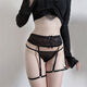 Mengbai My Sexy Lace Design Adjustable Garter Leg Ring One Thread Sexy Panties Black One Size Recommendation 110Jin Jin is equal to 0.5kg within