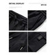Homlean American work pants men's spring and summer windproof trend functional straight-leg casual long trousers 2350 black L