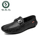 Zapatos de cuero suaves de cuero suave de carpintería, zapatos de frijoles, zapatos genuinos de cuero de cuero de cuero 2025, cuero suave y transpirable zapatos de cuero casual de cuero casual, negro hueco-9901 38