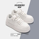 
Global thick sole white shoes for women 2025 new summer breathable women's shoes versatile and lightweight with skirt casual shoes