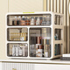 Hao'e drawer-type cosmetics storage box desktop dressing table large capacity skin care products lipstick cabinet organizer box storage rack 33.5*23.5*32.5cm three-layer drawer storage box