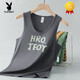 Playboy (Playboy) Modal Ice Seidenweste Fitness Sportsweste Schnell trocken coole breite Schulter-Hosenträger I-Line ärmellose T-Shirt 055-695 Weiß M.