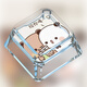 Dawenxi Yi2 Bubu Limited Emoticon Package Keycap Single Cartoon Animation Cross Achse Kreative niedliche transparente mechanische Tastatur B695-FM-Proposal [Yi2 Bubu] PC Transparent Personalisierte Tastatur