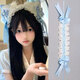 XPEL cat ear hairband female Lolita headdress sweet girl hairpin cos comic exhibition Lolita hairband maid hair accessories animal ears blue hairband + cat ear hairpin