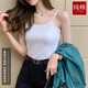 北极绒棉小吊带背心女士内搭短款设计感小众黑色打底无袖上衣夏外穿潮 【2件装】3890黑色+3830黑色 M