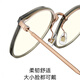 Cadre de lunettes polyvalents classiques pour femmes, cadre rond rétro léger, verres minceurs, lunettes pour hommes, 15860 brun clair [15838]