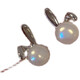 
Pang Donglai DL light luxury earrings pearl earrings for women's Queen Mother's unique earrings 2024 new style earrings, straight needle size double beads