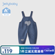 JELLYBABY jeans girls spring and autumn baby fashionable spring trousers children's spring clothes children's fashionable overalls denim blue 120 CM