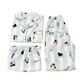 
Jingpufei striped penguin short-sleeved pajamas for women cute cartoon cotton three-piece set home clothes Yunduo Cotton-J9901# Paradise Puppy Three-piece Set M [Suggestion 75-100Jin [Jin equals 0.5 kg]]