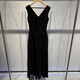 Viainos [Same Model in Shopping Mall] Ainos Women's Clothing Mall The same 2025 Summer New Sleeveless High Waist Dress 9866 Black XL