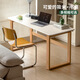 Genji hölzerne Massivholz Schreibtisch moderner einfacher Home -Schüler -Schreibtisch Kleiner Haushaltsstudien -Computer -Büro -Schreibtisch 1m Schreibtisch (1000*600*738 mm)