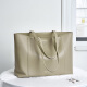 Bugatti light luxury brand tote bag commuting women's bag cowhide large capacity 14-inch computer shoulder bag official flagship genuine apricot color