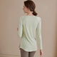 Xue Qianman yoga wear sports top women's quick-drying long-sleeved T-shirt mid-length hip-covering slimming breathable Pilates fitness wear