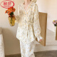 
LangSha confinement clothing spring, autumn and summer postpartum thin pure cotton gauze pregnant women pajamas breastfeeding and feeding home clothes pure cotton gauze: A1047 L Recommended 115-130 Jin [Jin equals 0.5 kg] wear]